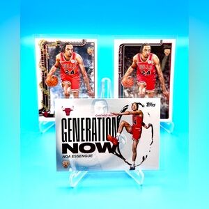 🔥Noa Essengue Rookie Lot! Generation Now + Topps Holiday & Flagship Insert! 🤩